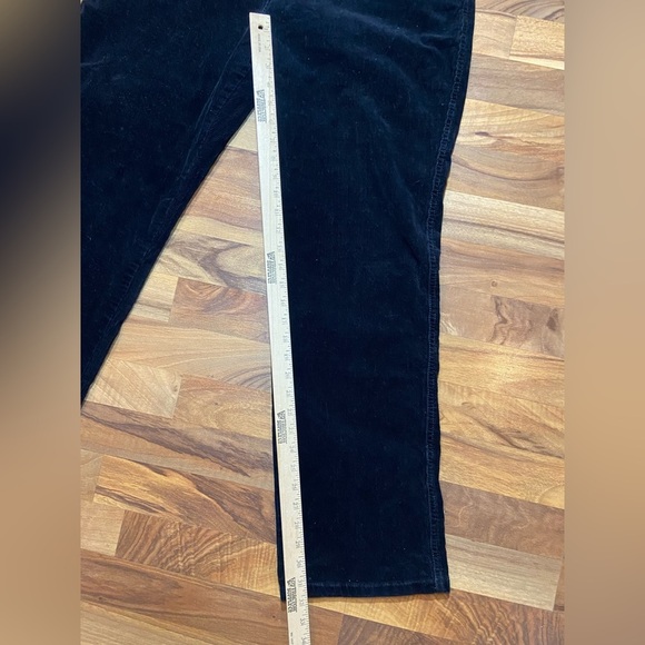 WOOLRICH Women's Black 1215 Corduroy Pants Trousers Mid Rise Cotton Size XL - Picture 5 of 7
